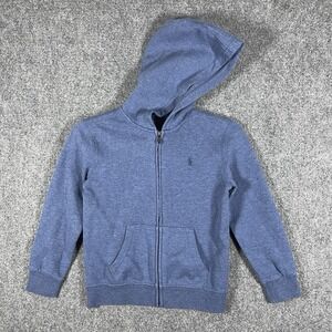 Polo Ralph Lauren Zip Up Hoodie Jacket Blue Boys Youth Size 7 #1969